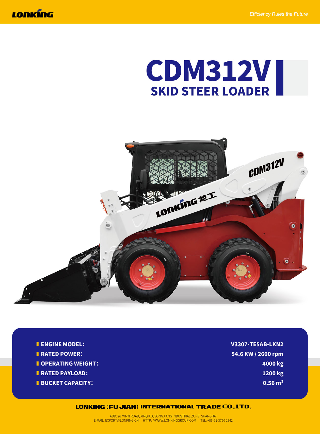 CDM312V Kubota (Euro V & Tier 4F+pilot)